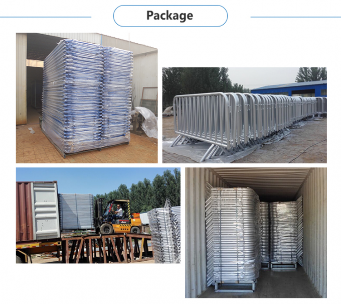 3 มิติ รั้วขอบชั่วคราว / รั้วกั้นฝูงชน 2.4 X 2.95m 6