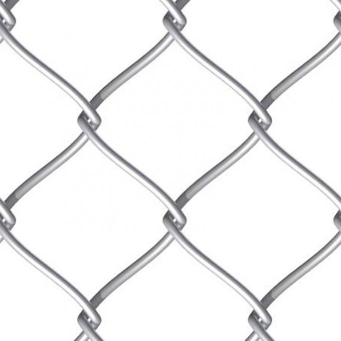หมักร้อน แกลนไซด์ Chain Link Fence การประกอบง่าย การป้องกันสนิมในสวนบ้าน 1