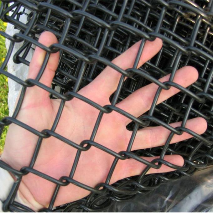 หมักร้อน แกลนไซด์ Chain Link Fence การประกอบง่าย การป้องกันสนิมในสวนบ้าน 4