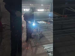 วิธีการผลิตรั้วชั่วคราวแบบชุบสังกะสี