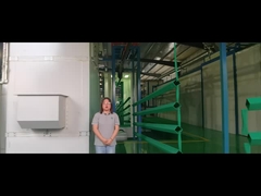 เสาเหลี่ยมกำลังพ่นสีฝุ่น