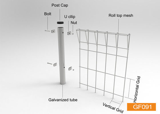 คุณภาพ  Roll Top Welded Wire Garden Fence โรงงาน