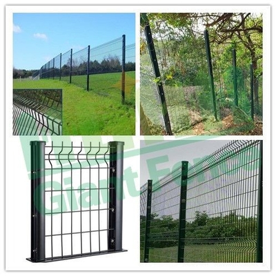 ภายนอก 3d กว้าง Pvc ผิวเคลือบ Welded Wire Mesh รั้วสําหรับสวนและการปกป้องฟาร์ม 3d รั้ว
