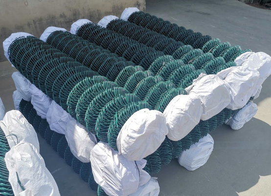 Pvc Coated 2.0-4.8mm Wire 8 Foot Chain Link Fence สำหรับตู้สัตว์