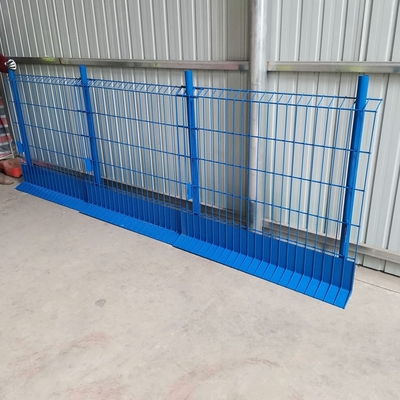 50 * 250mm Mesh เปิดขอบป้องกันรั้ว Hot Dip Galvanized