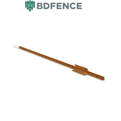 อเมริกันฟาร์ม 6 ฟุต สต๊อป T Fence Post สายด้ายขี้ขน โลหะสีเขียวเหล็ก