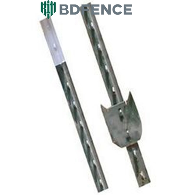 อเมริกันฟาร์ม 6 ฟุต สต๊อป T Fence Post สายด้ายขี้ขน โลหะสีเขียวเหล็ก