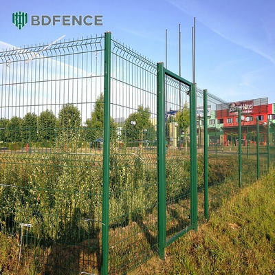 ภาระหนัก แรง welded แผนกรั้วบ้านภายนอกตกแต่งความเป็นส่วนตัว V Mesh แผนกรั้วสําหรับรั้วสวน