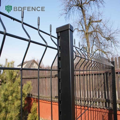 การรักษาความปลอดภัย โครงการบิดโลหะ Pvc Powder ปกแต่ง 3d โลหะ welded แผ่นรั้ว Mesh