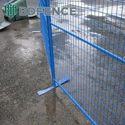 ตลาดแคนาดา 6 X 10 ฟุต สถานที่ก่อสร้าง แผ่นรั้วชั่วคราวเคลื่อนไหว