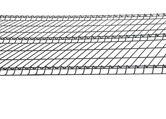 3d V Mesh Fencing Pvc สีเขียว / สีดํา / สีเทา โลหะรั้ว Wire Mesh ความปลอดภัย