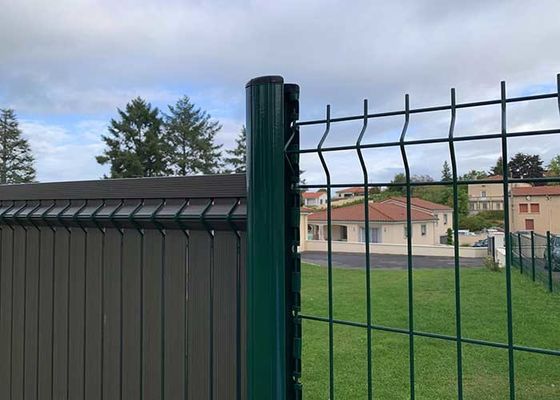 โรงงานผู้ผลิต Chain Link Farm Fencing Hot Dip Galvanized Roll 3d Welded Wire Mesh Fence Trellis พานลักษณะสวน