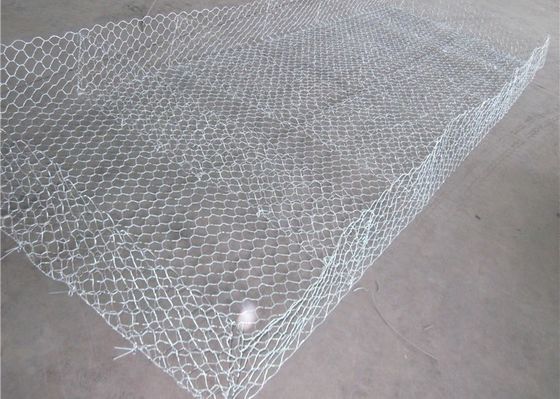 ตะกร้าหินชุบสังกะสี Gabion Wire Mesh Gabion Fence System