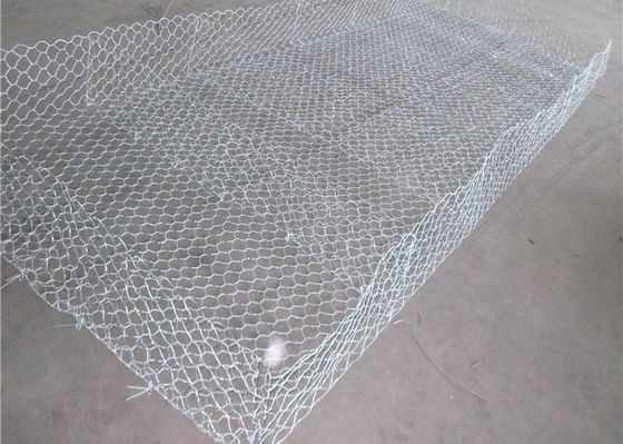 ตะกร้าหินชุบสังกะสี Gabion Wire Mesh Gabion Fence System