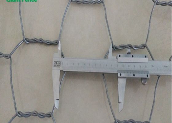 ตะกร้าหินชุบสังกะสี Gabion Wire Mesh Gabion Fence System