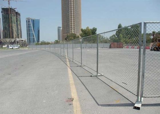 อเมริกันพกพา Chain Link รั้วชั่วคราวสําหรับสถานที่ก่อสร้าง รั้วชั่วคราว