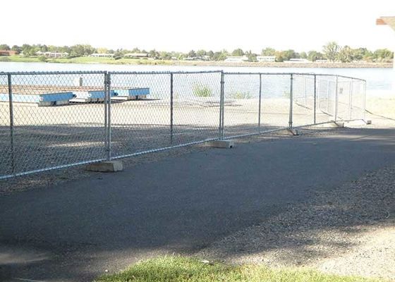 อเมริกันพกพา Chain Link รั้วชั่วคราวสําหรับสถานที่ก่อสร้าง รั้วชั่วคราว