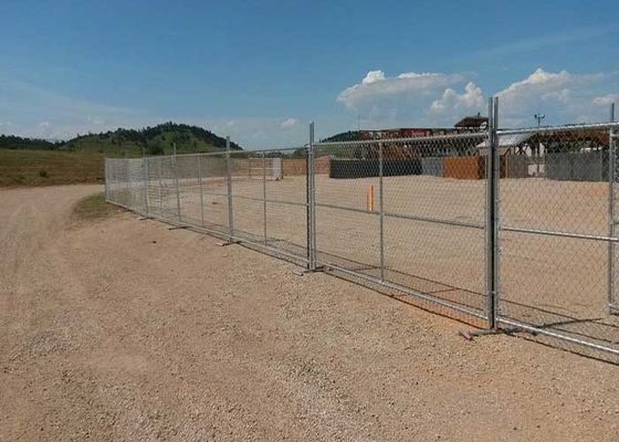 อเมริกันพกพา Chain Link รั้วชั่วคราวสําหรับสถานที่ก่อสร้าง รั้วชั่วคราว