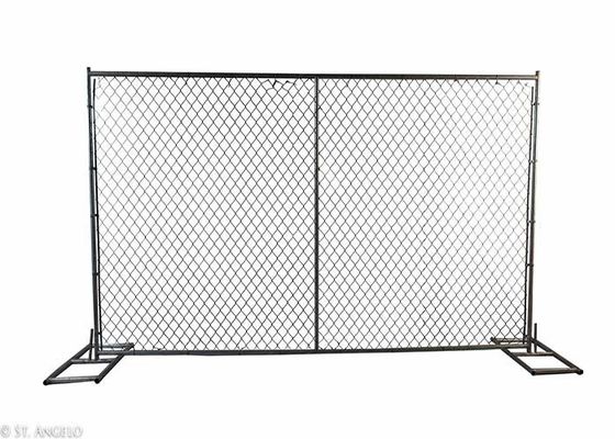 รั้วก่อสร้างอุณหภูมิเหล็กมาตรฐานสหรัฐอเมริกา 6'X12 '