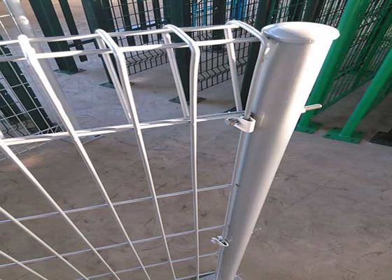 ISO9001 2001 Round Post 5mm Welded Roll Top ฟันดาบ