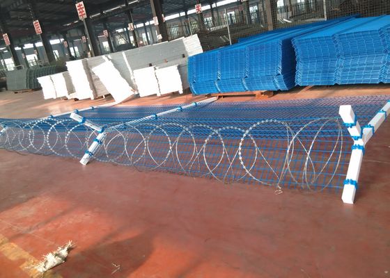 เสารูปตัว Y H2400mm 3D Curvy Airport Security Fencing