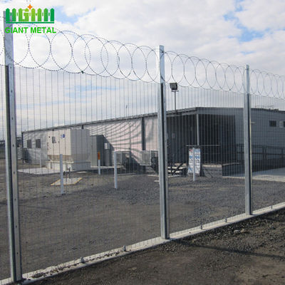 ISO14001 I โพสต์ H3600mm Anti Climb Security Fencing