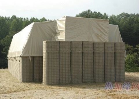 6mm Hesco Barrier Blast Wall ลวดเชื่อม Galfan 50 * 50 Mm Anti Erosion