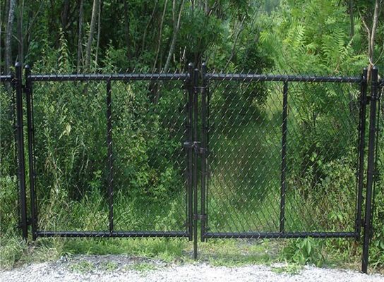 ผงป้องกันการกัดกร่อนเคลือบ 8 Ft Chain Link Fence Gate