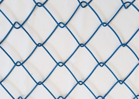 ทอสีน้ำเงิน 60x60mm Pvc Diamond Mesh Fencing