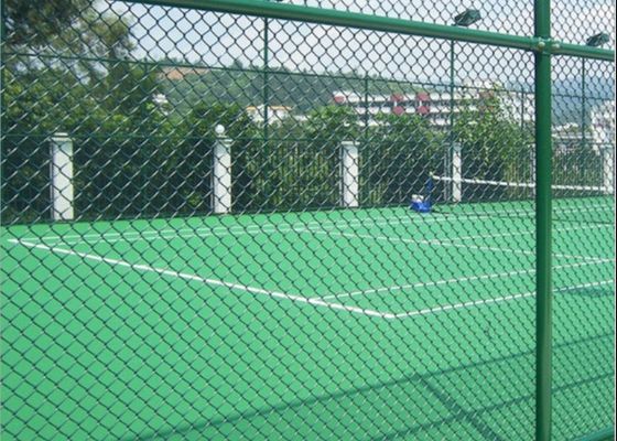 8 ฟุตสูง X 25 ฟุตม้วน PVC ผิวเคลือบรูปเพชร สาย Mesh เหล็กกระปุกโซ่ Link รั้ว