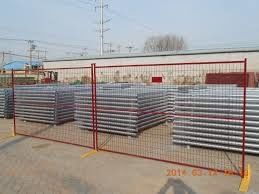 6ftx10ft เคลือบผงสังกะสี 3MM Temp Security Fencing