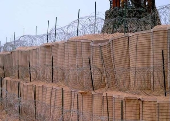 กล่องเกเบี้ยนชุบสังกะสี 4.0 มม. Bastion Barrier Flood Wall