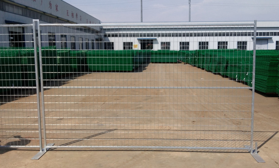 12ft X 6ft Temp Construction Fence ความปลอดภัยสาธารณะ Movable Frame Square Canada Standard
