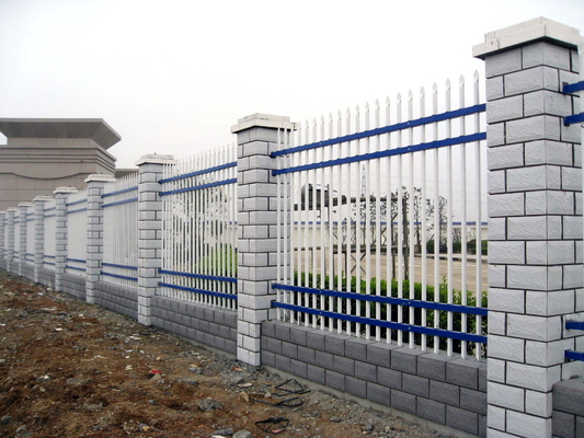 6FT Height Powder Coated 25*25mm RailsTubular Steel Fence